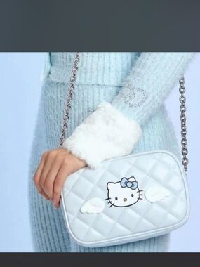 Hello Kitty X Forever 21 Quilted Blue Crossbody Bag